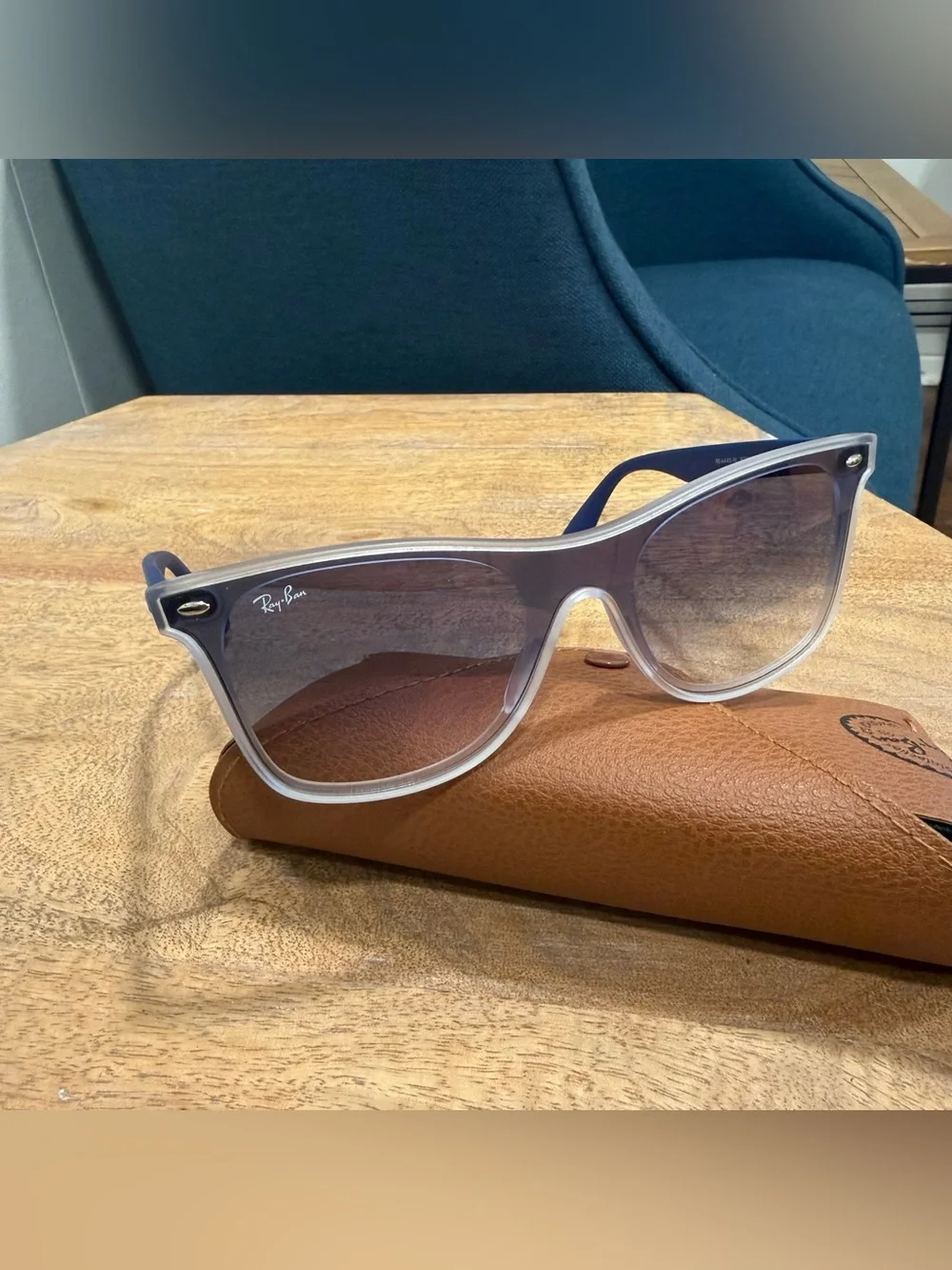 Ray-Ban Blue Gradient Blaze Wayfarer Sunglasses - Picture 2 of 7